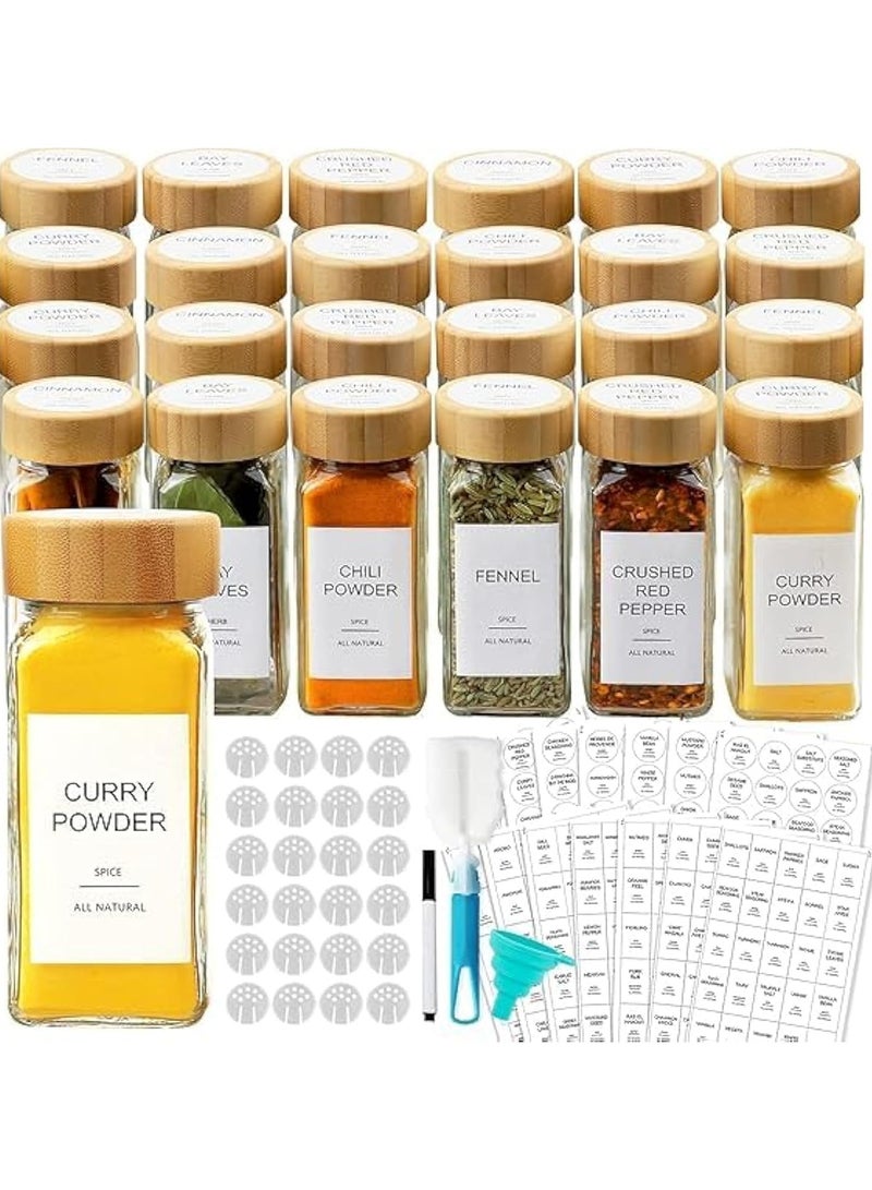 طقم توابل 12 قطعة زجاجي