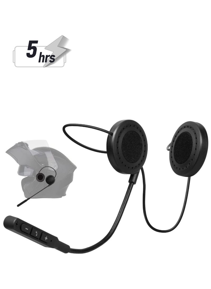 Generic - Motorbike Helmet Bluetooth 5.0 Headset with Stereo Sound Quality Waterproof Motorcycle Helmet Speaker for Riding, Skiing Sport Outdoor - Image 1