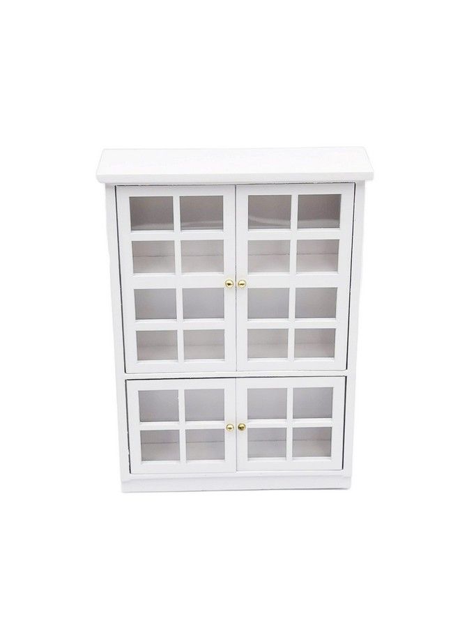 SXFSE Dollhouse Decoration Accessories 1:12 Dollhouse Furniture Miniature Bookshelf Cabinet Living Room Kid Pretend Toy - Image 2