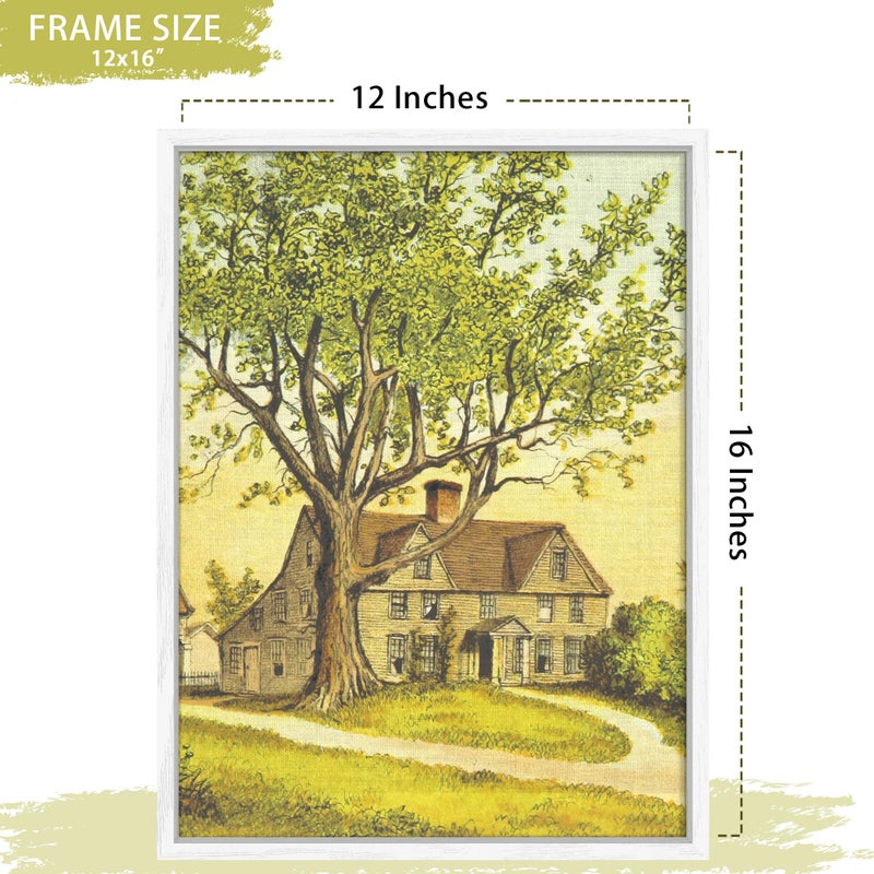 Abtgt 12x16 Canvas Floating Frame with 0.9" Deep, White Floater Frame for Canvas Paintings with Adhesive, Vertical or Horizontal Wall Art frame for Prints Oil Painting Diamond Decor, 1 Pack. - Image 5