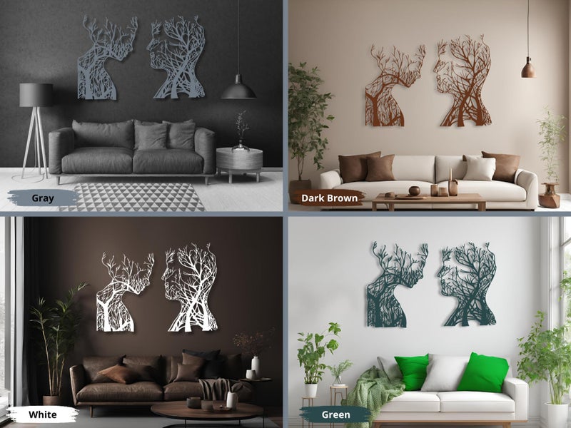 Vailla Tree of Life Wooden Wall Art Set of 2 - Image 4