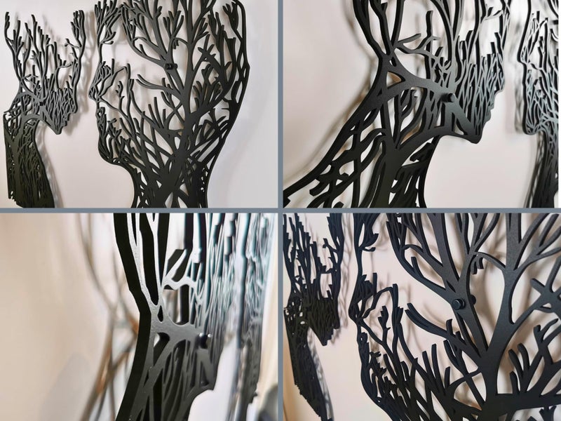 Vailla Tree of Life Wooden Wall Art Set of 2 - Image 3