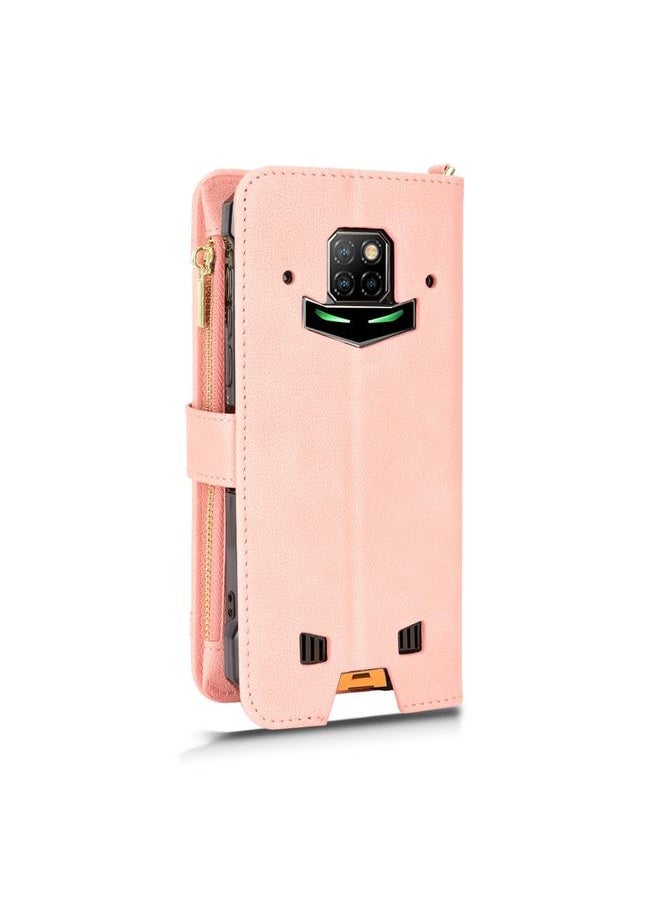 Zaboon Case For Doogee S88 Pro / S88 Plus Litchi Texture Zipper Leather Phone Case  - Image 3