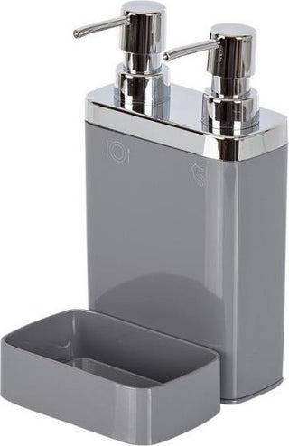 Viva Double Chamber Liquid Soap Dispenser and Sponge Holder Gray - pzsku/ZA5D5351D6C53D2E98895Z/45/_/1725789915/7a0965cd-09e9-44b9-b9ad-1a030df68aa5