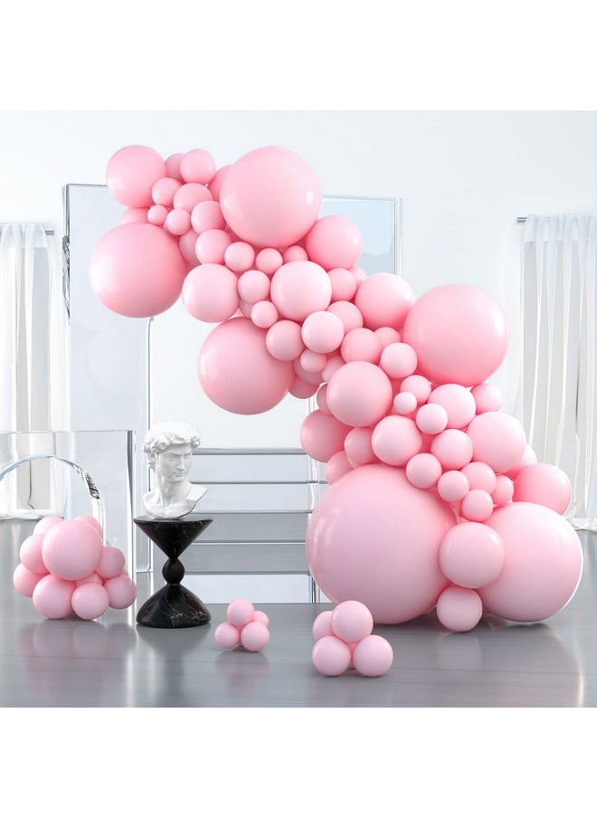 PartyWoo - PartyWoo Baby Pink Balloons, 100 pcs Pink Balloons Different Sizes Pack of 36 Inch 18 Inch 12 Inch 10 Inch 5 Inch Matte Pink Balloons for Balloon Garland or Balloon Arch as Party Decorations, Pink-Y48 - Image 1