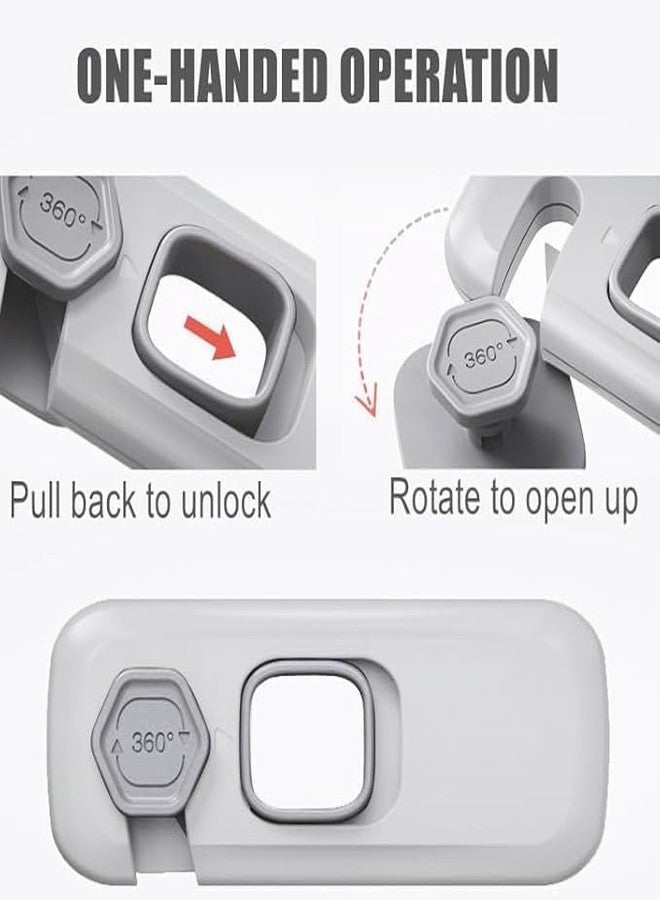 MSA Child Proof Refrigerator Lock | Fridge Locks for Kids with Sticky Adhesive Pads | Child Safety Locks for Doors | for Fridge/Cabinets/Freezer Door Lock (Pack of 1,Multicolor) - Image 5