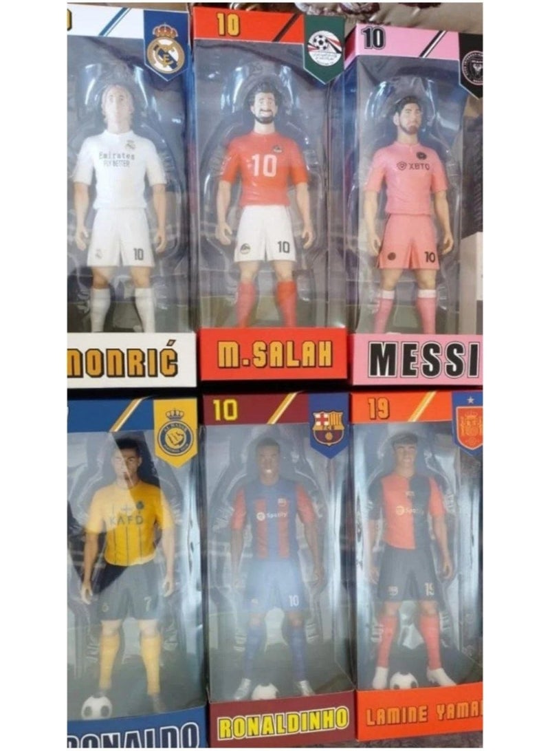 مجموعة مجسمات لاعبين كرة القدم - شخصيات نجوم كرة القدم القابلة للتحصيل