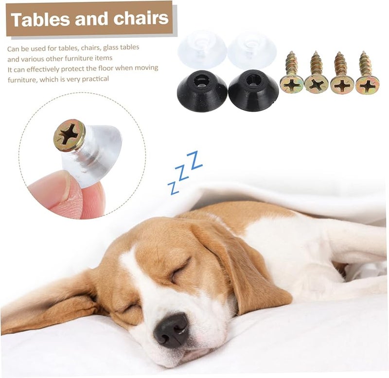 DOITOOL 200pcs Furniture Leg Gliders 2 Pack Protects Hardwood Floors Easy Installation - Image 3