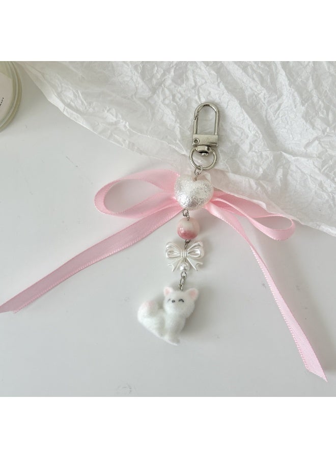 NIBEMINENT Beaded Phone Lanyard, Anti Lost Removable Wrist Strap, Adorable Girl Bracelet Pendant, Phone Keychain Lanyard 
