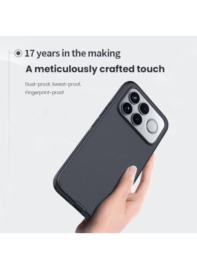 general Magnetic Case for Xiaomi POCO F8 Ultra, [Support Wireless Charging] Frosted Shield Pro Slim Fit Matte Hard PC Back Shell Soft TPU Edge Shockproof Protective Cover - Image 4