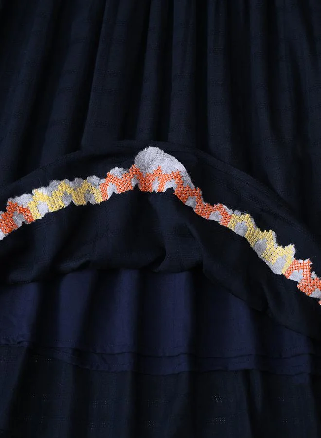BELLA MODA Embroidered A-Line Dress