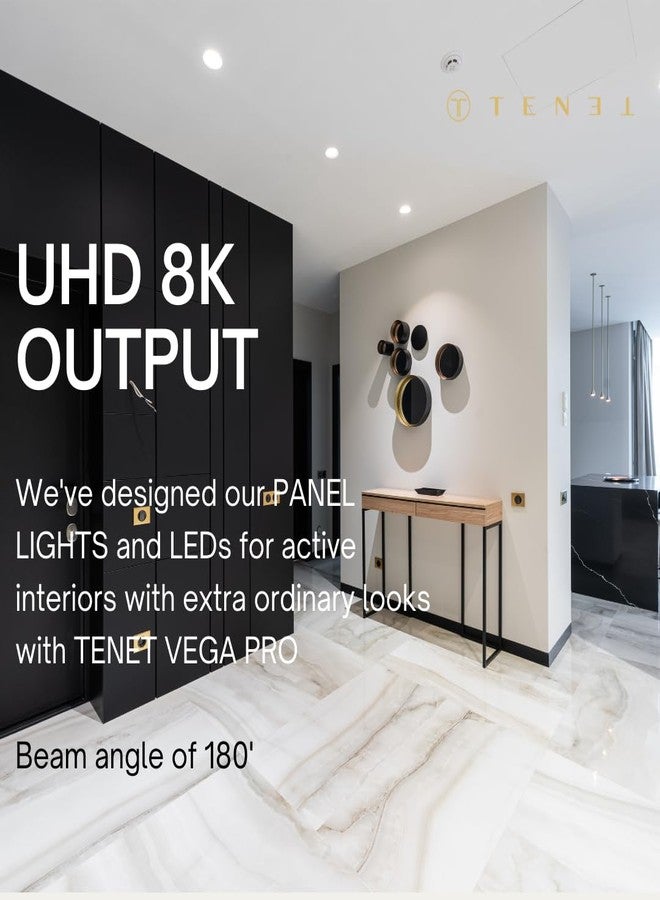 TENET LED Downlighter for Ceiling, Energy-Efficient Lighting for Home and Office (Round, Regular White, Plastic, 8W, 1, Pack of 1) - Image 5