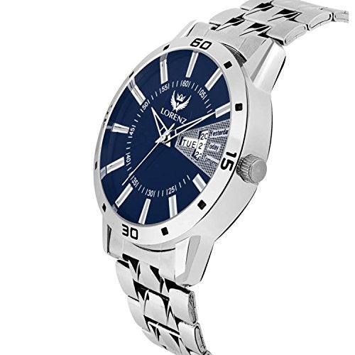 LORENZ Blue Day & Date analogue Watch And Wallet Combo For Men- Cm-1065Wl-Blu - Image 4