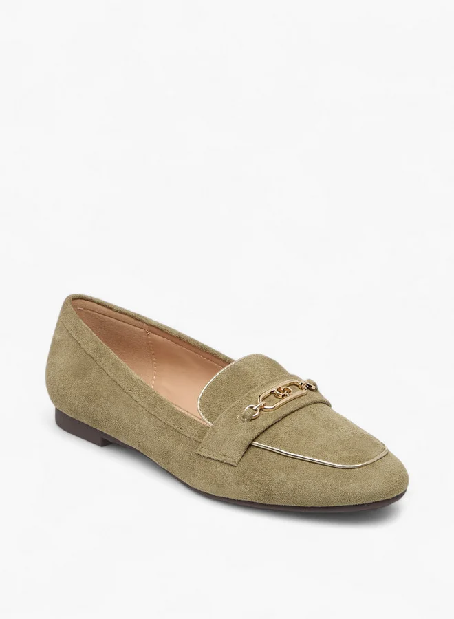 سيليست Women's Metal Accent Slip-On Loafers