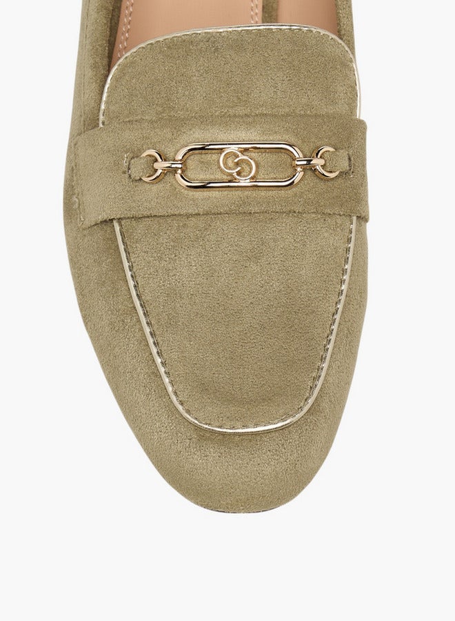 Celeste Women's Metal Accent Slip-On Loafers - Image 4