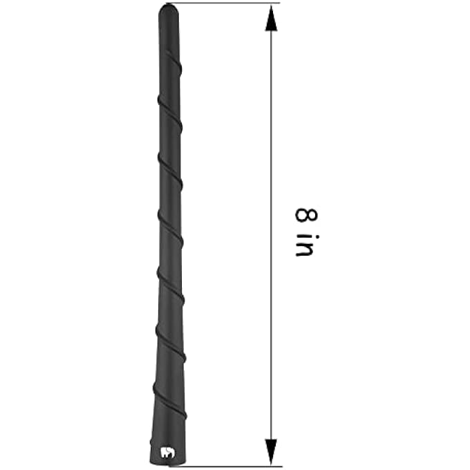 rayihni 8" inch Spiral Rubber Copper Core Antenna, Compatible with Harley Davidson Motorcycles - Street Glide, Road Glide, Road King, Electra Glide (1998-2024) - Designed for Optimized FM/AM Reception - Image 3