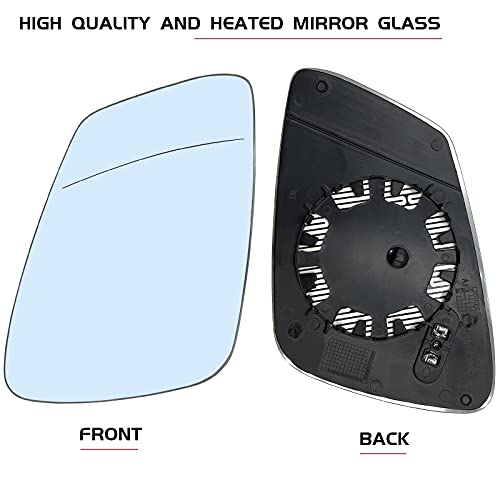 SKARUMMER Passenger Right Side Mirror Replacement for BMW 228i 320i 328i 330i 335i 428i 430i 435i 440i 535i 550i 640i i3 M2 M3 M4 M5 M6 X1 & More - Side View Heated Convex Mirror Glass - Image 2