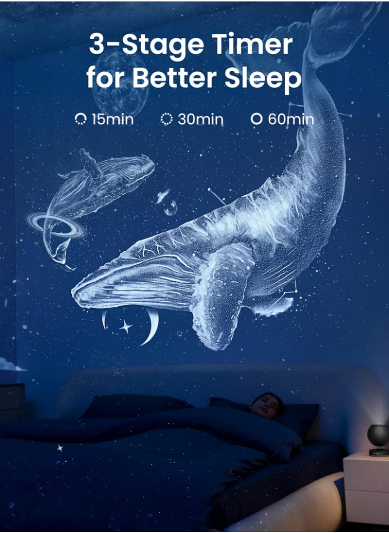 Generic Galaxy Star Projector, Lightweight And Portable Night Light Projector, Home Planetarium Projector Lamp With Replaceable Optical Film Discs For Children Room, (1pc, Blue)  - Image 3
