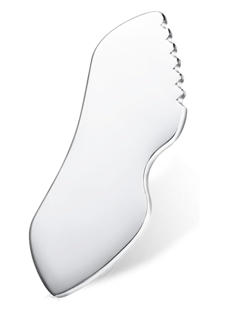 Stainless Steel Gua Sha Facial Tool for Skin Care - Image 1