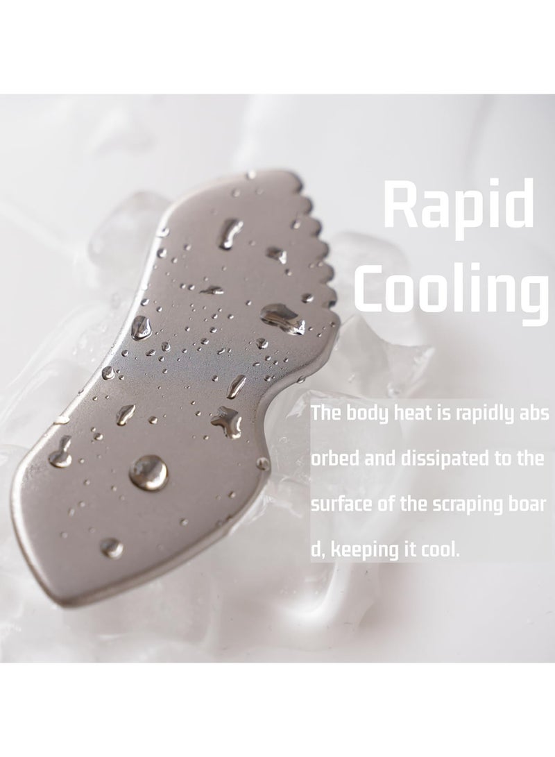 Stainless Steel Gua Sha Facial Tool for Skin Care - Image 4