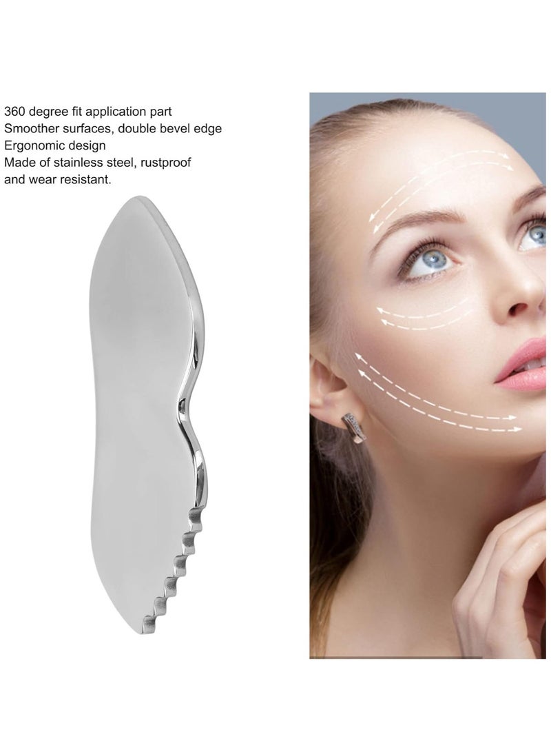 Stainless Steel Gua Sha Facial Tool for Skin Care - Image 5