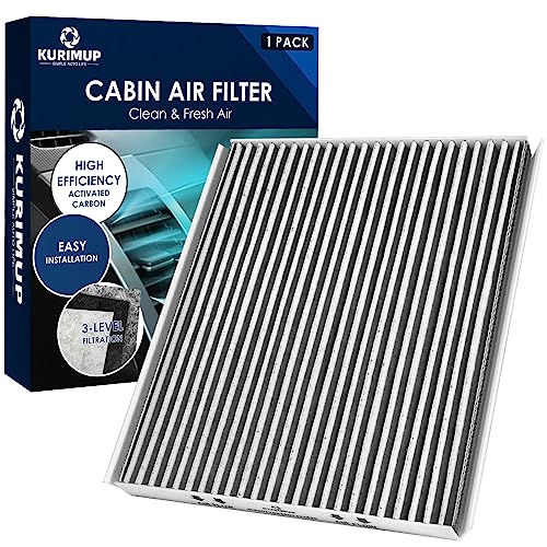 KURIMUP Premium Cabin Air Filter with Activated Carbon,Replacement for CF10728,Fit for Hyundai Accent(2008-2011)/Elantra(2007-2016), Kia Forte(2014-2018)/Forte Koup(2014-2017)/Forte5(2014-2018). - Image 1