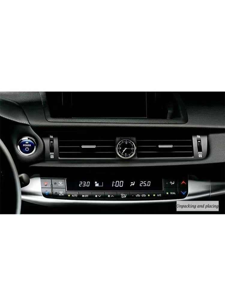 Car-mounted electronic clock series: Clock, thermometer, hygrometer - simple and modern style, car-mounted control panel ornaments. - Image 5