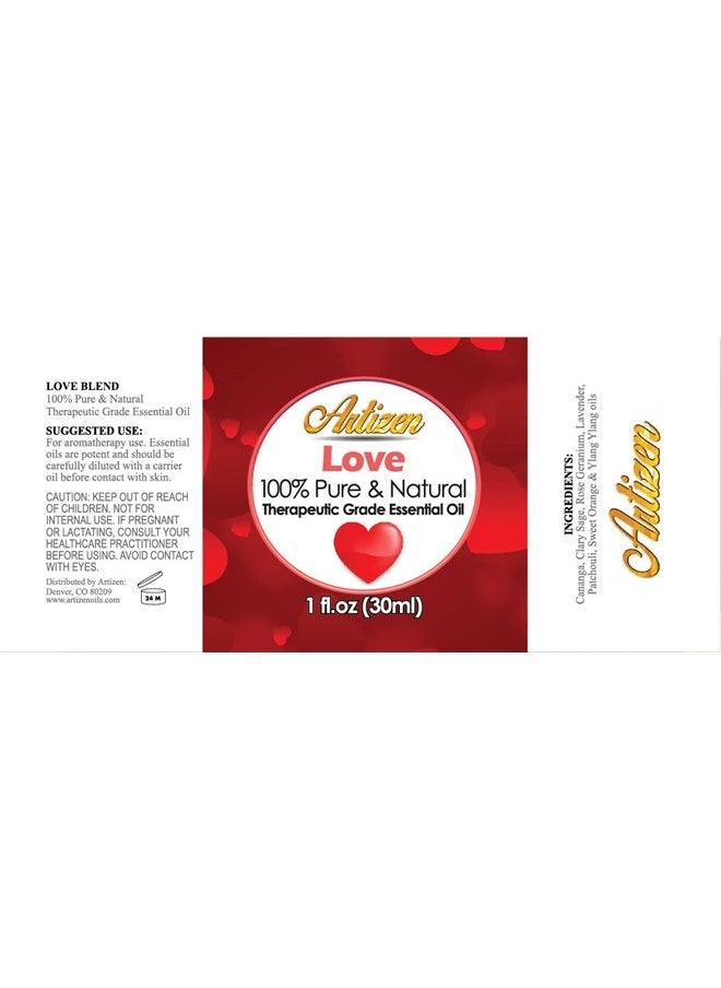 Artizen - Love Blend Essential Oil (100% Pure & Natural - Undiluted) Therapeutic Grade - Huge 1oz Bottle - Perfect for Aromatherapy, Relaxation, Skin Therapy & More! - Image 1