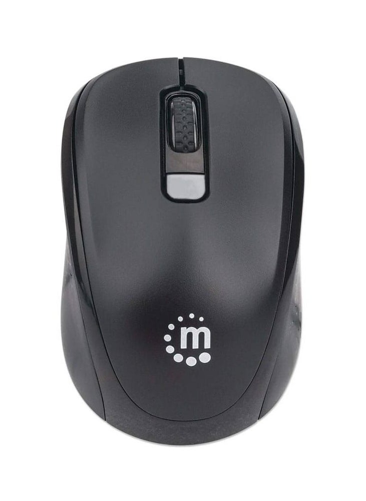 Manhattan Performance Wireless Optical USB Mouse 800/1200/1600 DPI - 179904 - Black