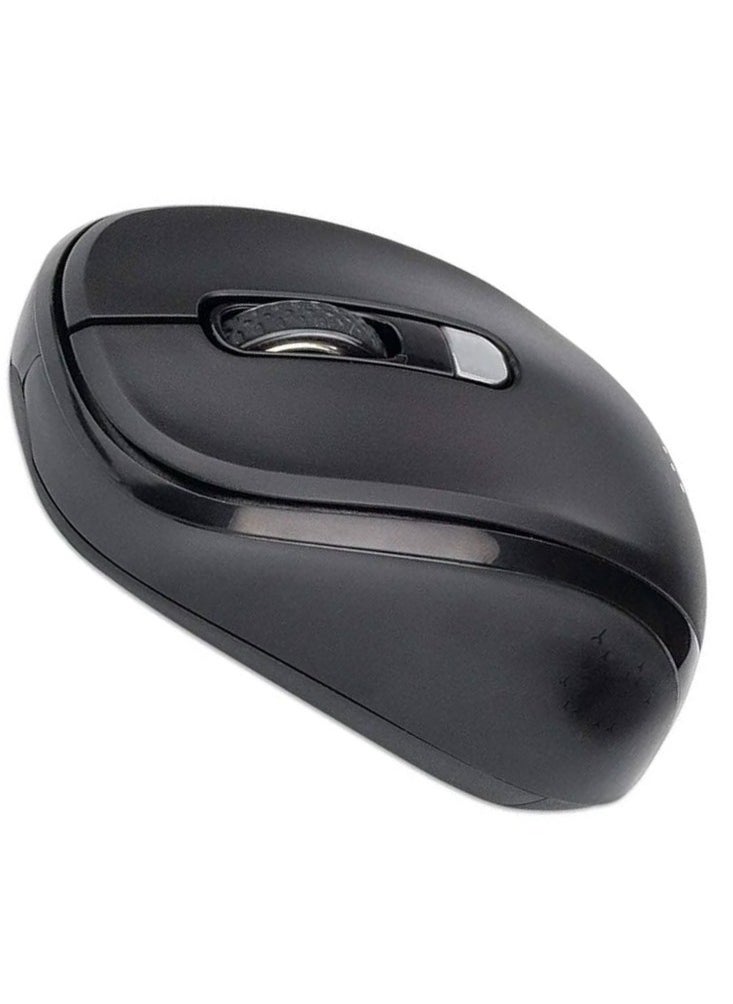 Manhattan Performance Wireless Optical USB Mouse 800/1200/1600 DPI - 179904 - Black