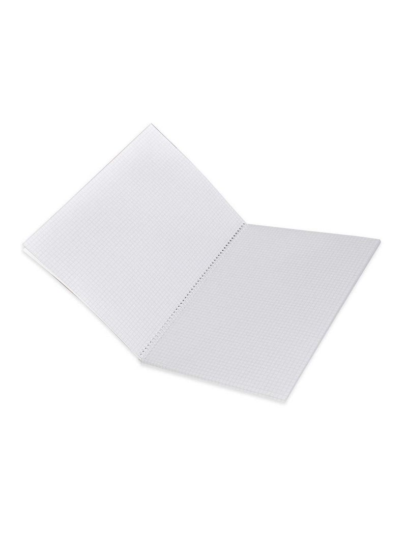 FIS 10-Piece FIS Spiral Notebook Soft Cover A4, 5mm Square, 80-Sheets - FSNB5A480SET - Image 2