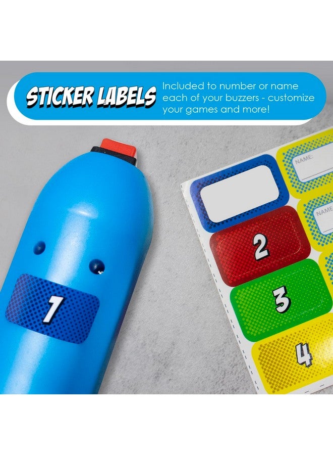 Teacher's Choice Handheld Game Buzzers - Loud Buzzes Unique To Each Joystick- Great For Jeopardy Rounds And Many Trivia And Buzzer Games - 8 Pack - Image 5