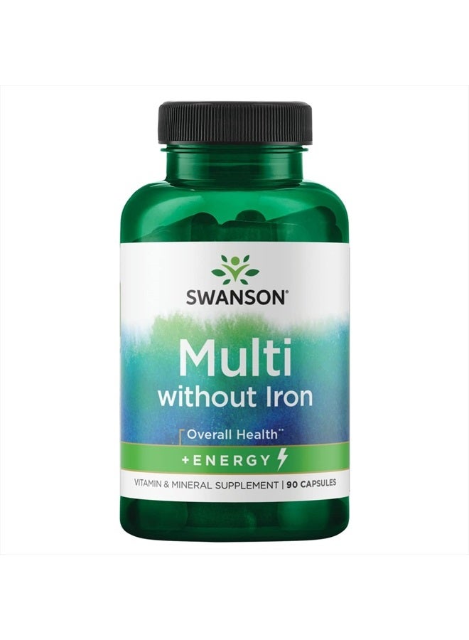 SWANSON Active One Multivitamin Without Iron 90 Capsules - Image 1