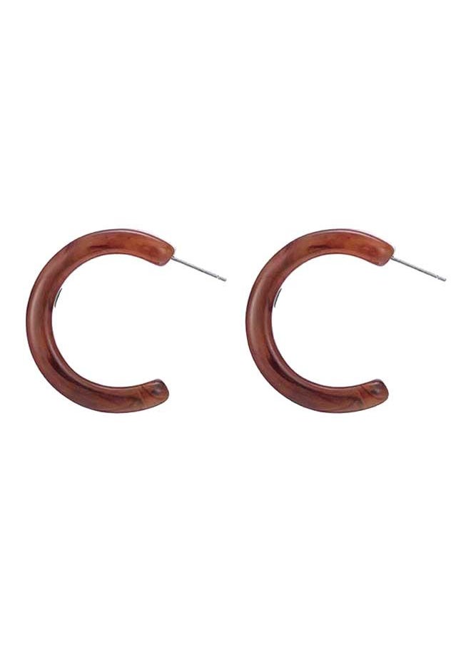 NIBEMINENT - Resin Hoops Earrings - Image 1