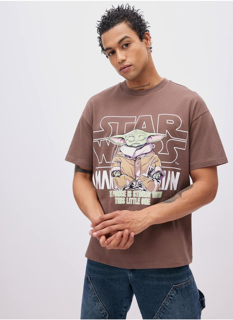 DeFacto - Oversize Fit Star Wars Licensed Crew Neck Printed - Image 1
