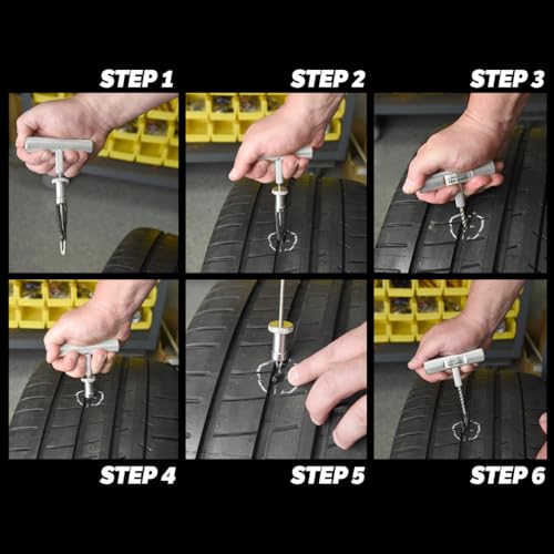 Slime 20290-1 Tire Plug Kit Pro Series, Ultimate Reamer Plugger Set - Image 5