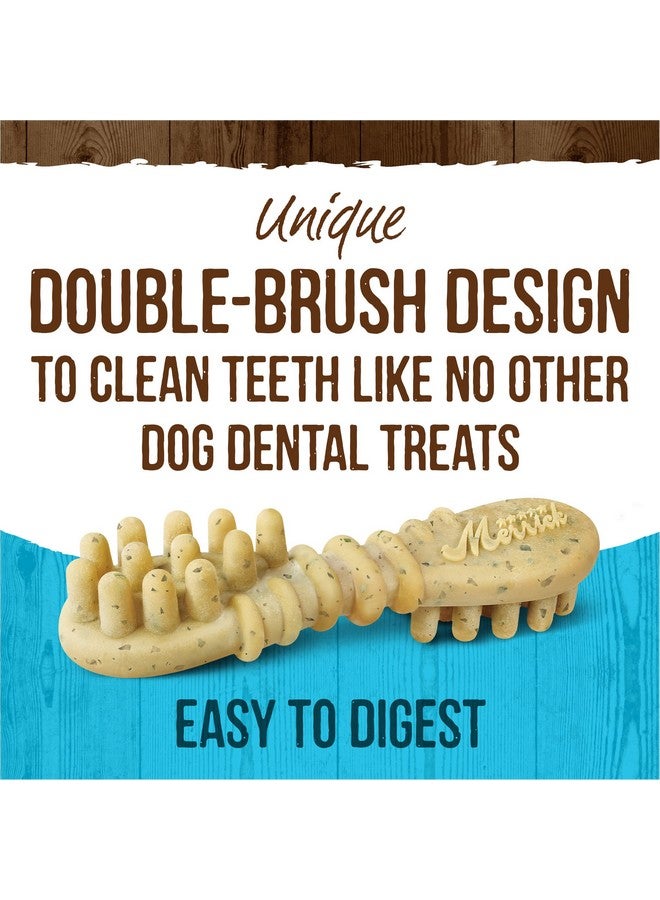 ميريك علكات أسنان طبيعية من ميريك فريش كيسز، على شكل فرشاة أسنان، غنية بالنعناع الطبيعي، للكلاب الكبيرة - عبوة من 7 قطع - Image 3