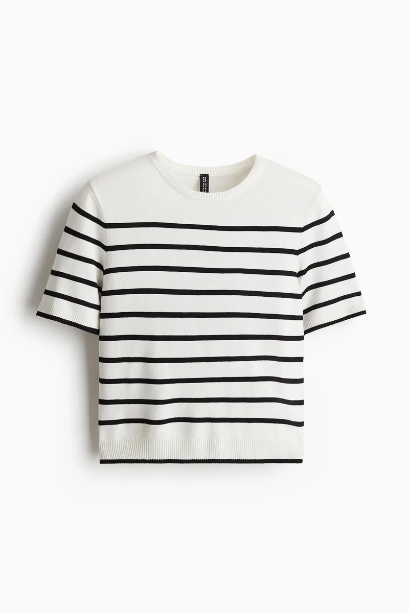 H&M Fine-knit T-shirt