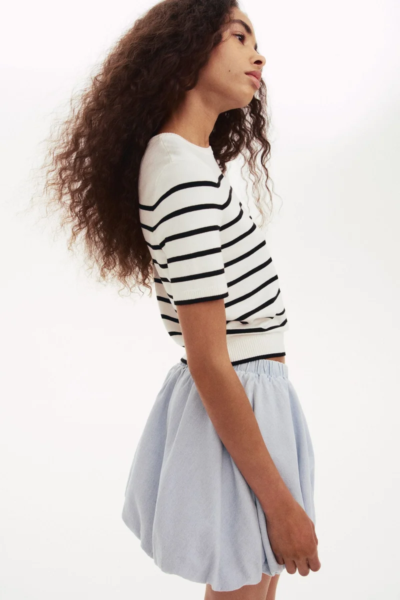 H&M Fine-knit T-shirt