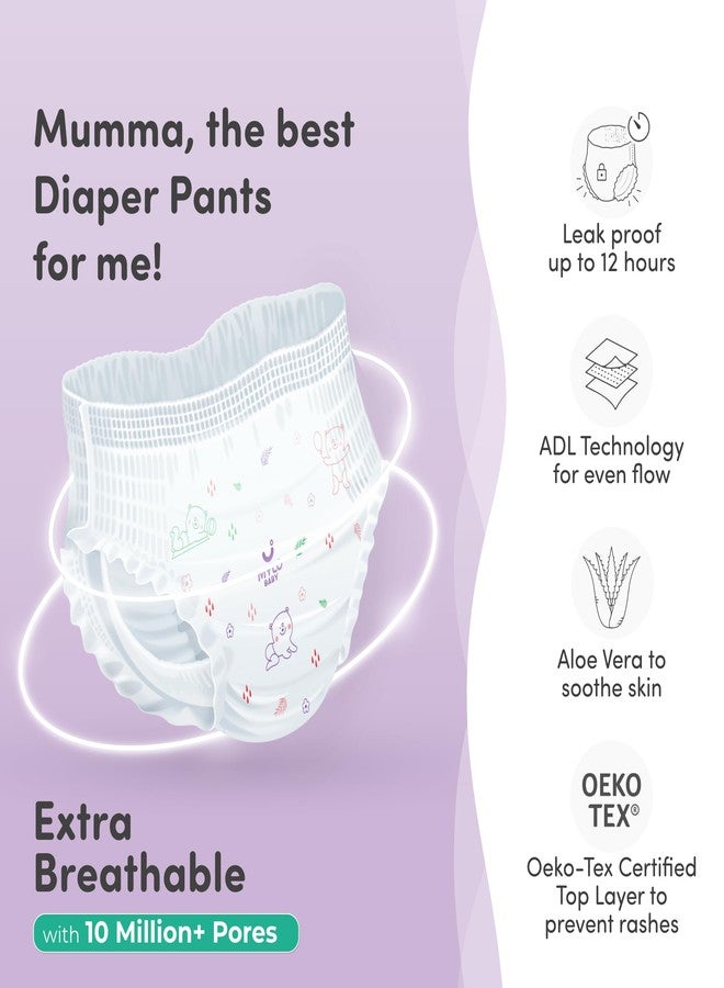 Mylo Baby Diaper Pants Large (L) Size 9-14 kgs (32 count) Leak Proof | Lightweight | Rash Free | Upto 12 Hours Protection | ADL Technology | with Aloe Vera Lotion - Image 3