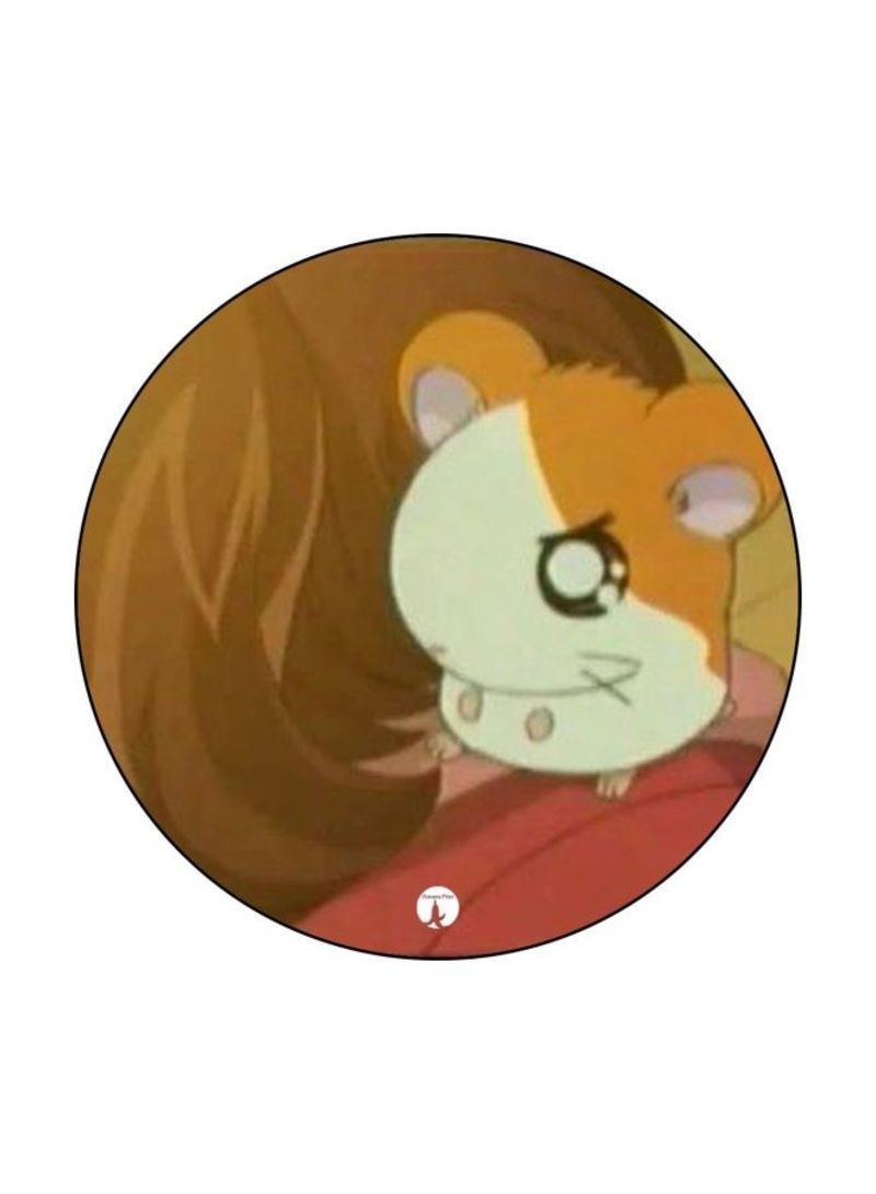 RKN The Anime Hamtaro Printed Mouse Pad  Brown/k
