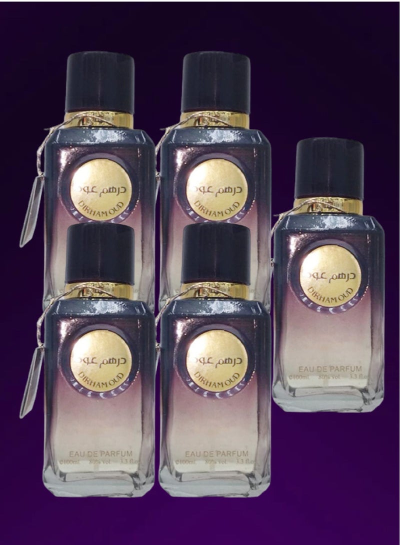 Dirham 5 Pieces Dirham Oud Perfume 100 Ml EDP - Image 1