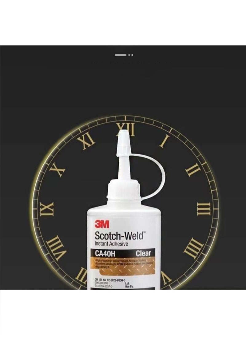 3M - Scotch-Weld Plastic & Rubber Instant Adhesive Clear, Low Viscosity, Fast Handling Time and Cure (28.3g) Bottle - Image 1