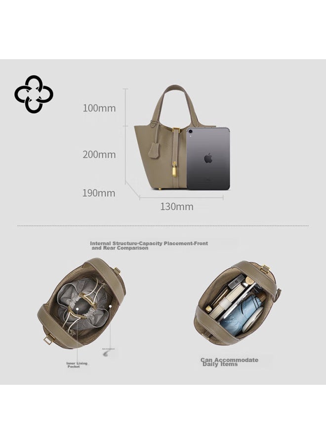 Cassile Women's Handbag, Luxury Tote Bag, Large Capacity Bucket Bag, Practical Birthday Gift For Girlfriend - Image 4