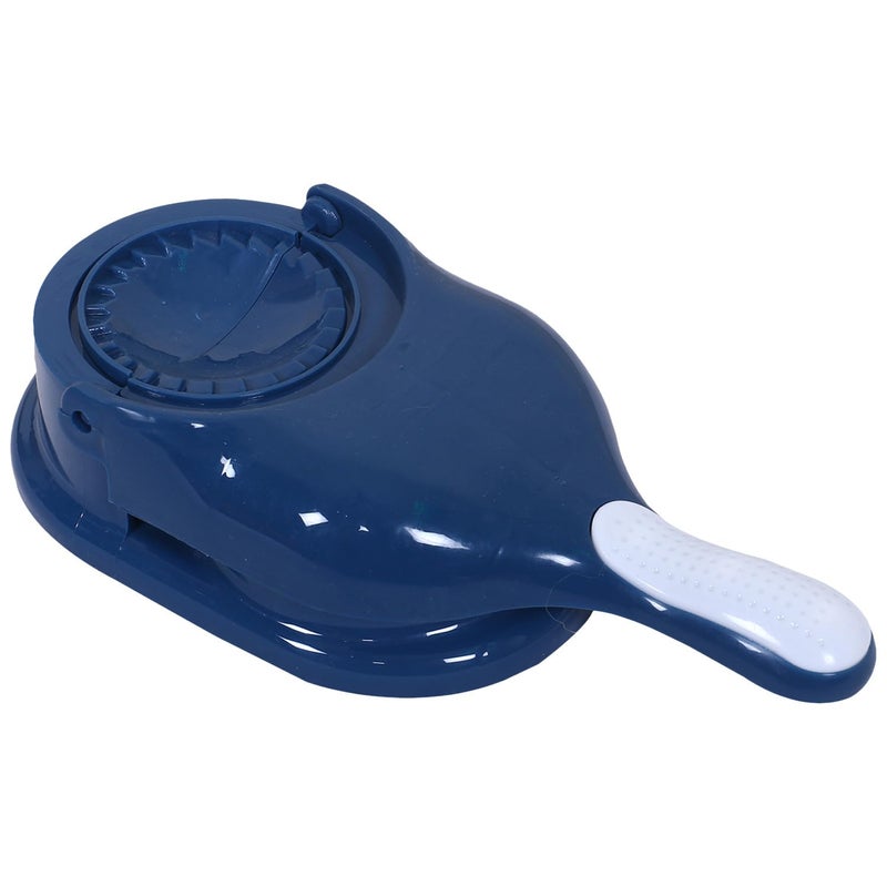 AKBARI TRADERS AKBARI TRADERS Dumpling Maker Plastic 2 in 1 Kitchen Dumpling Making Tool Gujiya Maker Manual Dumpling Maker Blue 