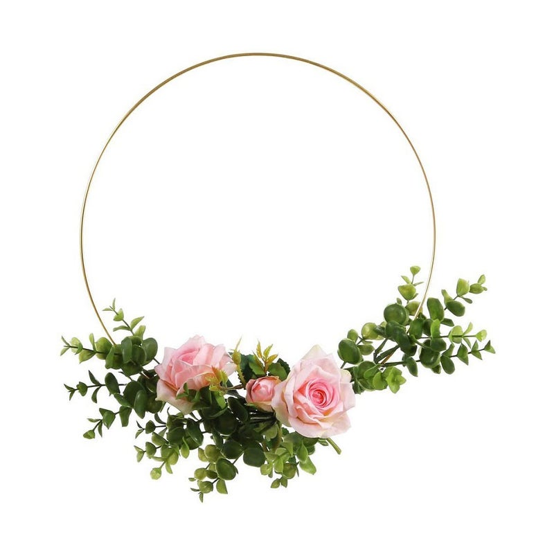 5pcs الماسك الأطواق الزهور الحلقات المعدنية macrame الحرف الأطواق الزهور ديي لوازم ديي - Image 1