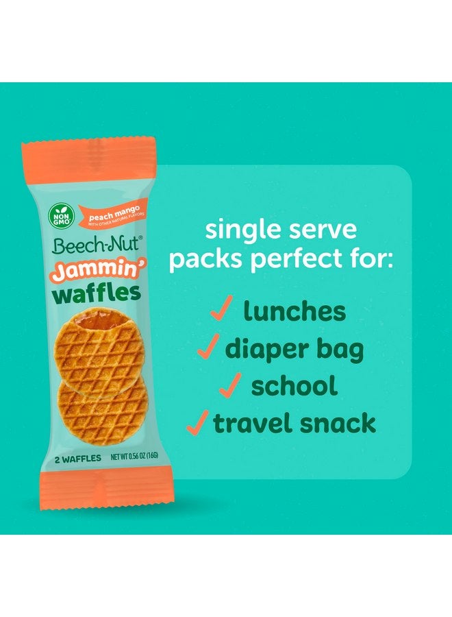 Beech-Nut Toddler Snacks Jammin' Waffles with Fruit Filling for Babies & Toddlers, Peach Mango, 10 Boxes (50 Individually Wrapped Packs) - Image 5