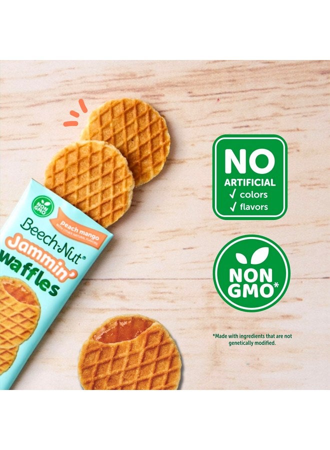 Beech-Nut Toddler Snacks Jammin' Waffles with Fruit Filling for Babies & Toddlers, Peach Mango, 10 Boxes (50 Individually Wrapped Packs) - Image 2