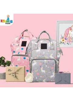 Chinmay Kids Diaper Bag Nursing Maternity Backpack Waterproof Multifunctional Travel Bag Large Size (20 X 18 X 40 Cms)(Blue) (Royal Blue Unicorn)  - Image 5