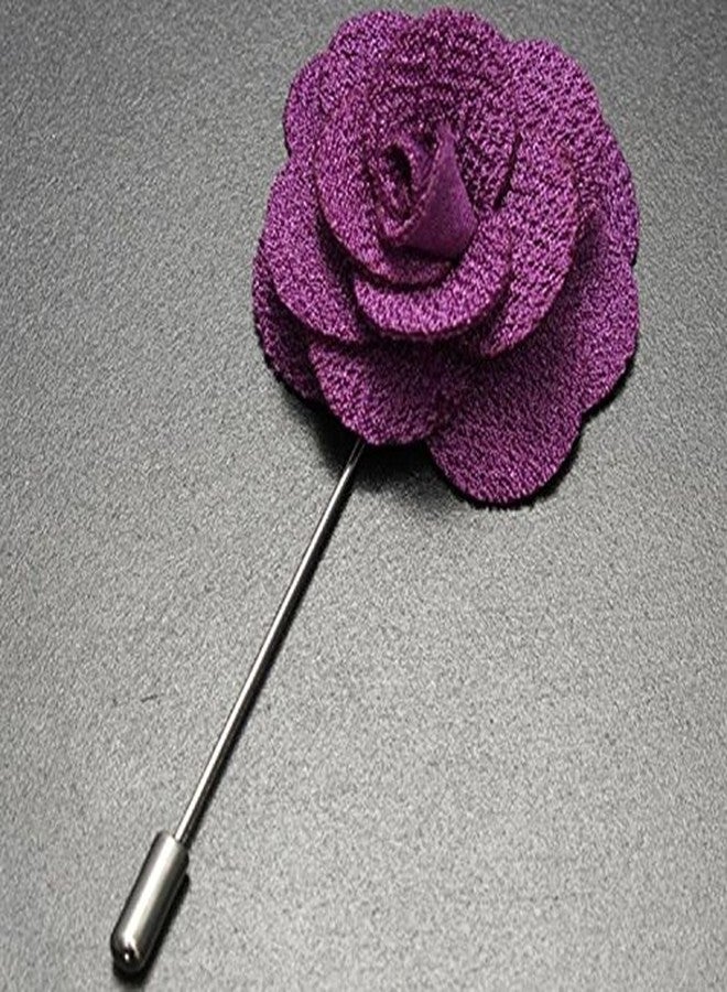 DEEPERFETTO Handmade Rose Flower Lapel PIN Boutonniere Brooch for Men - Image 3